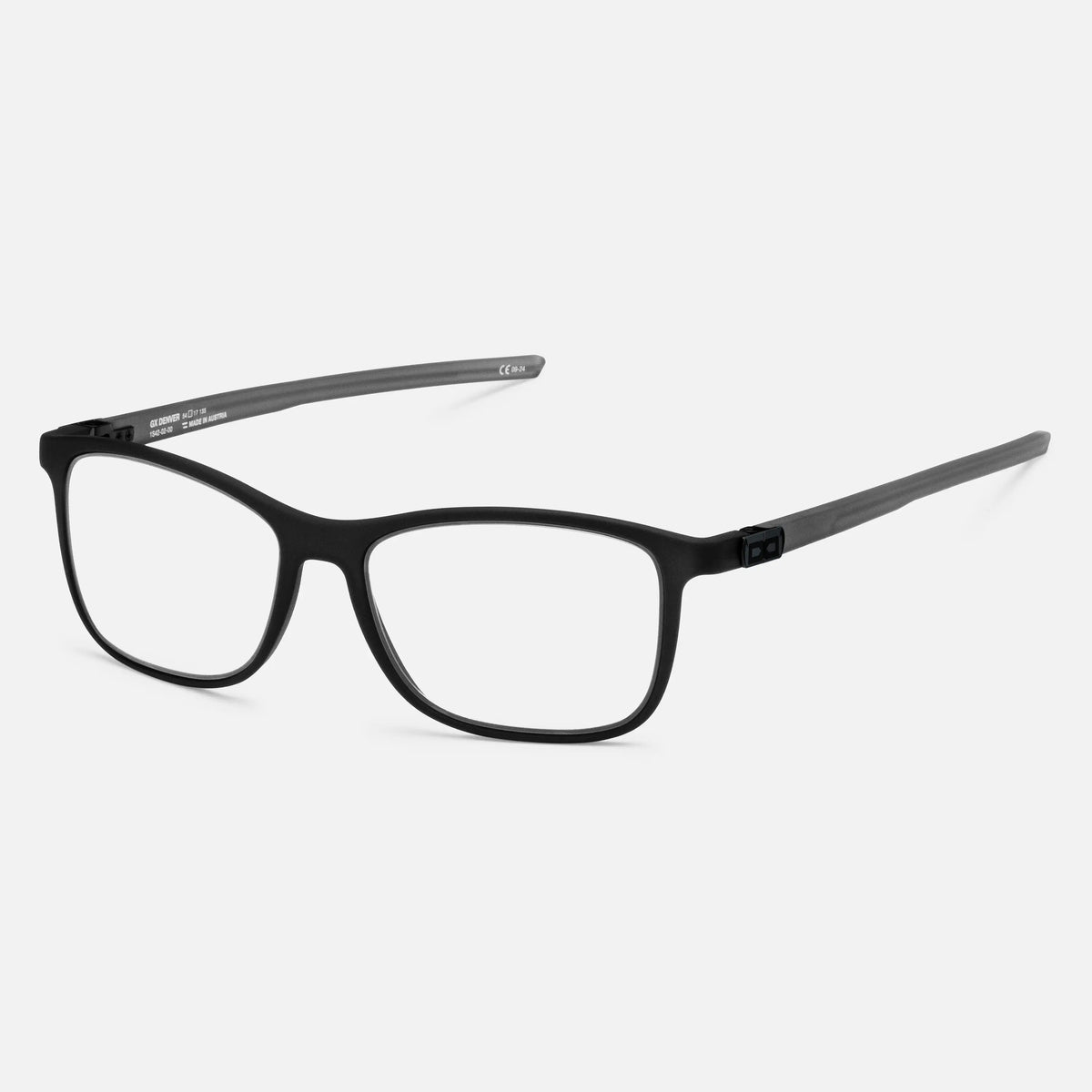 gloryfy GX Sport Denver grey matt Korrektionsbrille – Schrägansicht