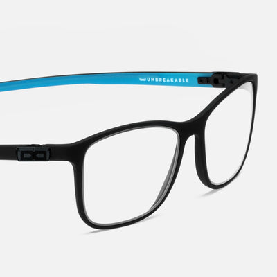 gloryfy GX Sport Leo devil cyan matt Korrektionsbrille – Seitenansicht
