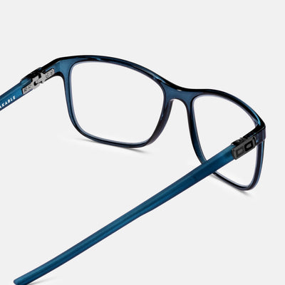 gloryfy GX Sport Leo blue shiny-matt Korrektionsbrille – Rückansicht