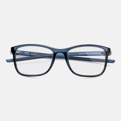 gloryfy GX Sport Leo blue shiny-matt Korrektionsbrille – Frontansicht