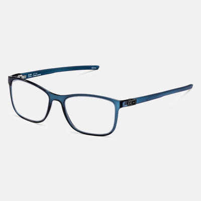 gloryfy GX Sport Leo blue shiny-matt Korrektionsbrille – Schrägansicht
