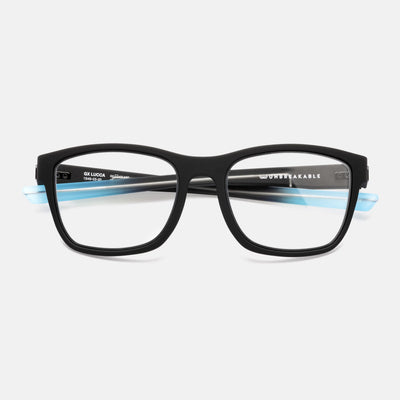 gloryfy GX Sport Lucca wing cyan matt Korrektionsbrille – Frontansicht