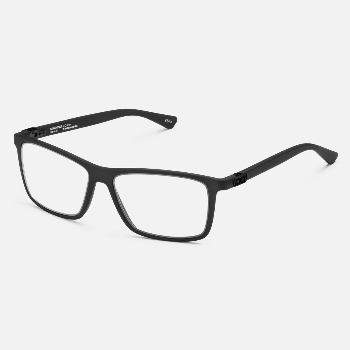 gloryfy GX Kapstadt dark grey matt Korrektionsbrille – Schrägansicht