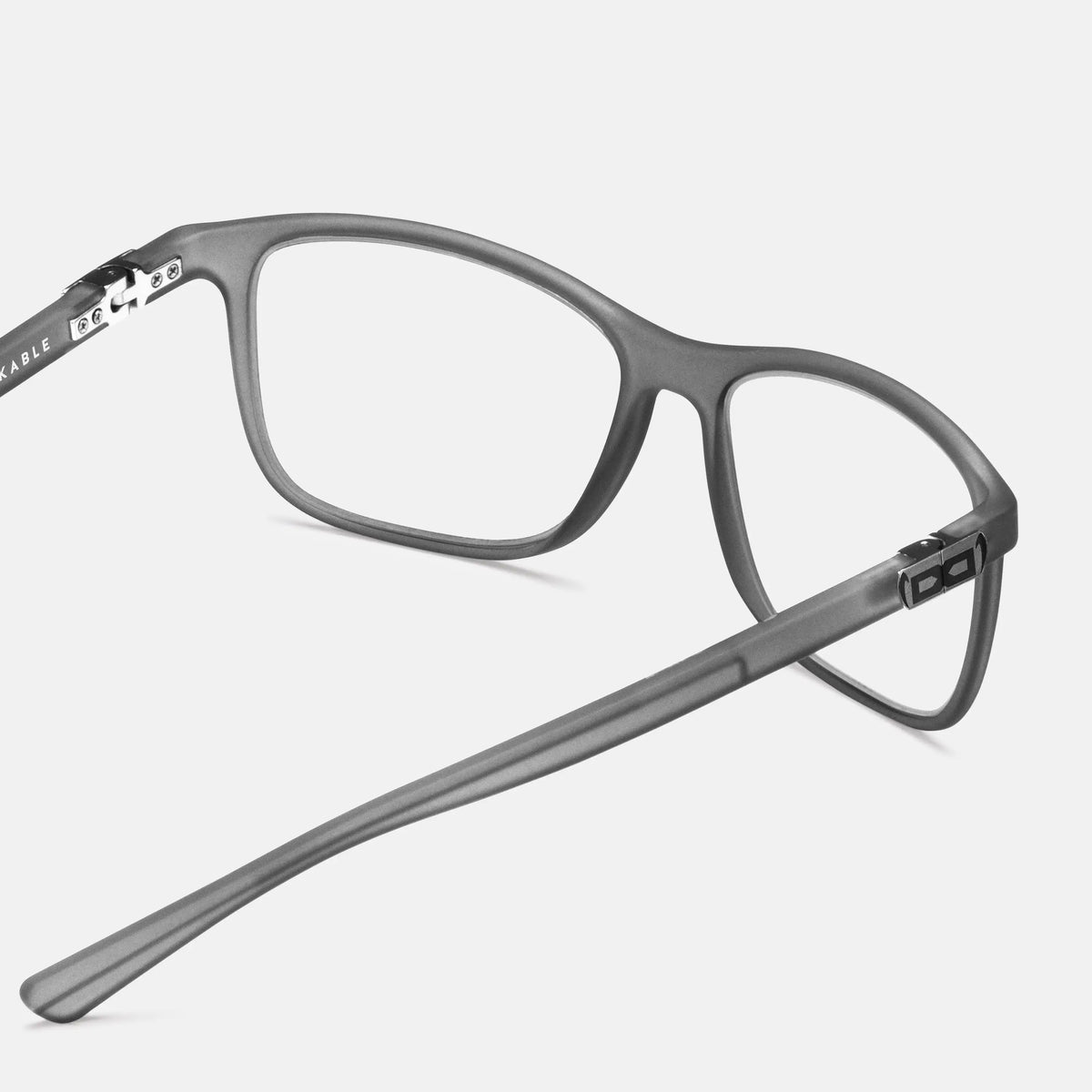 gloryfy GX Denver smoke grey matt Korrektionsbrille – Rückansicht