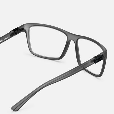 gloryfy GX Vancouver grey matt Korrektionsbrille – Rückansicht