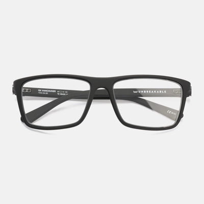 gloryfy GX Vancouver black matt Korrektionsbrille – Frontansicht