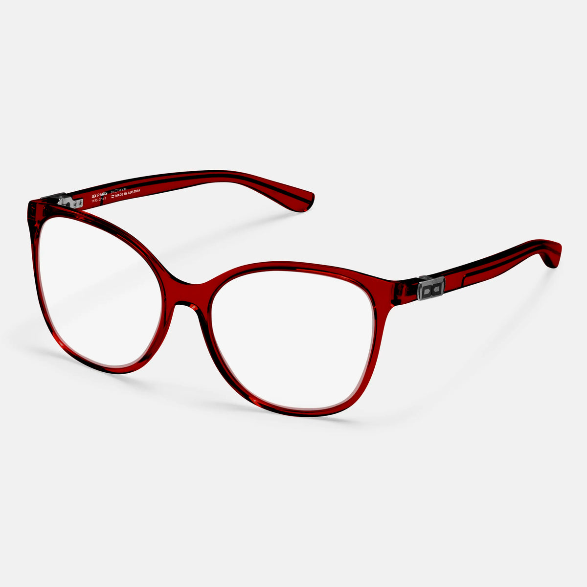 gloryfy GX Paris bordeaux Korrektionsbrille – Schrägansicht