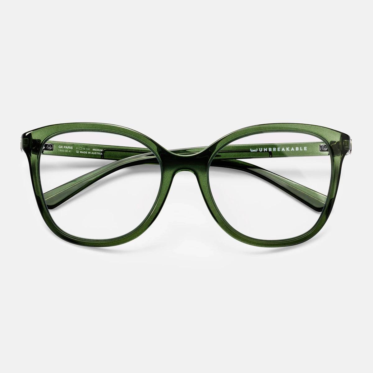 gloryfy GX Paris dark green Korrektionsbrille – Frontansicht