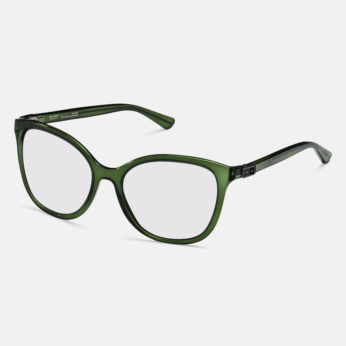 gloryfy GX Paris dark green Korrektionsbrille – Schrägansicht