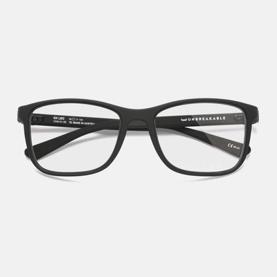 gloryfy GX Leo black matt Korrektionsbrille – Frontansicht