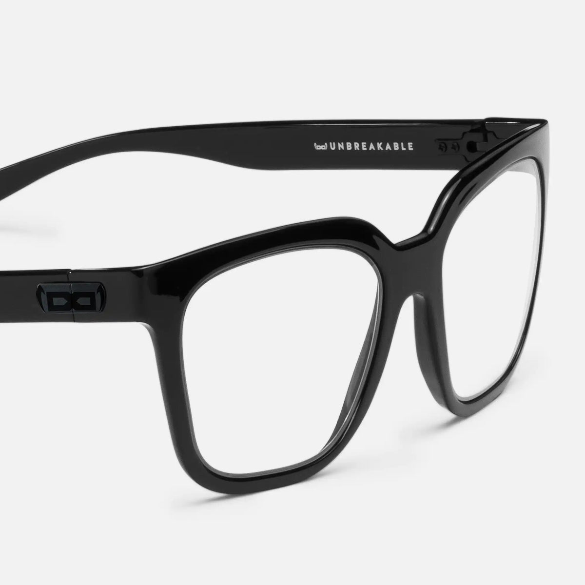 gloryfy GX St. Tropez black shiny Korrektionsbrille – Seitenansicht