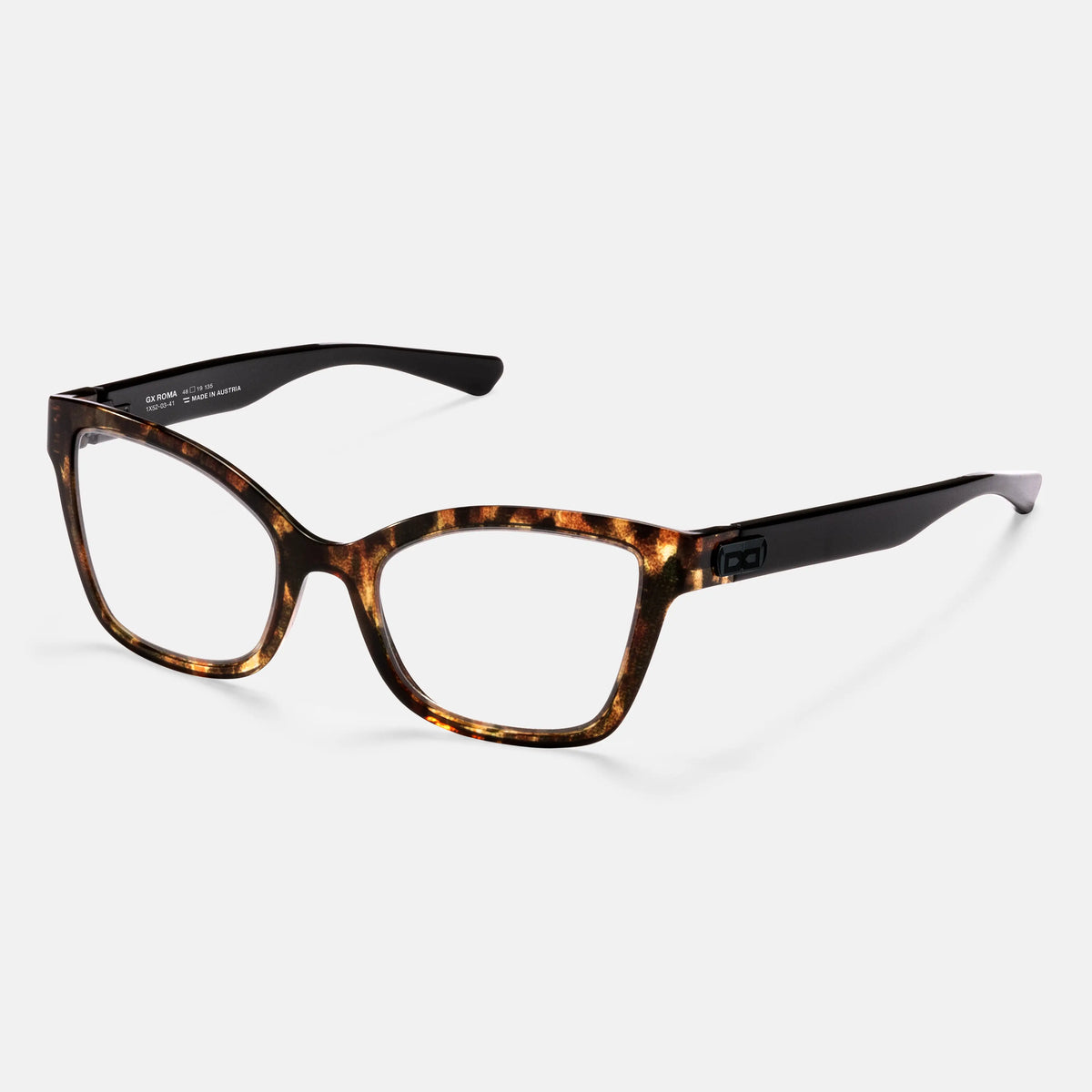 gloryfy GX Roma fusion havanna Korrektionsbrille – Schrägansicht