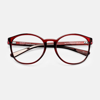 gloryfy GX Brooklyn bordeaux Korrektionsbrille – Frontansicht