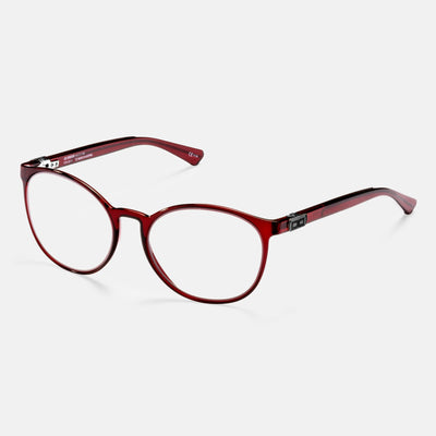 gloryfy GX Brooklyn bordeaux Korrektionsbrille – Schrägansicht