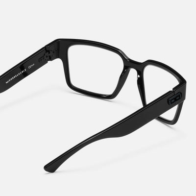 gloryfy GX Copenhagen black shiny Korrektionsbrille – Rückansicht