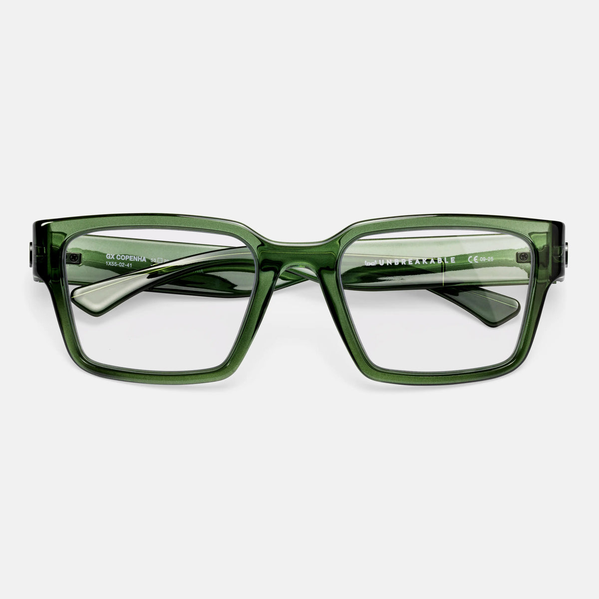 gloryfy GX Copenhagen dark green Korrektionsbrille – Frontansicht