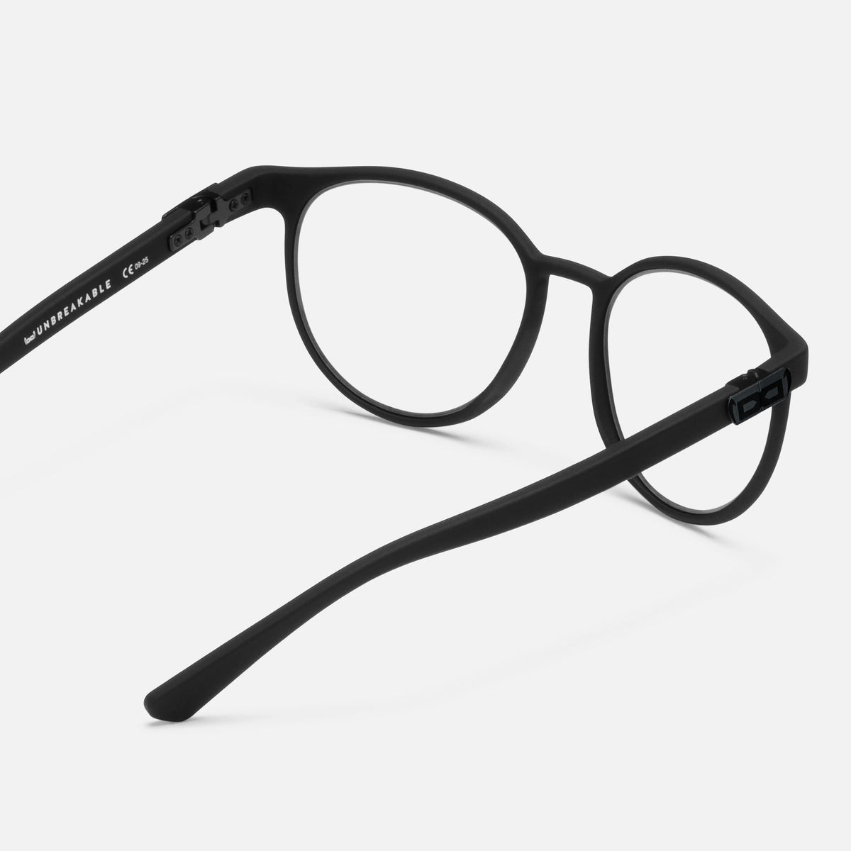 gloryfy GX Boston black matt Korrektionsbrille – Rückansicht