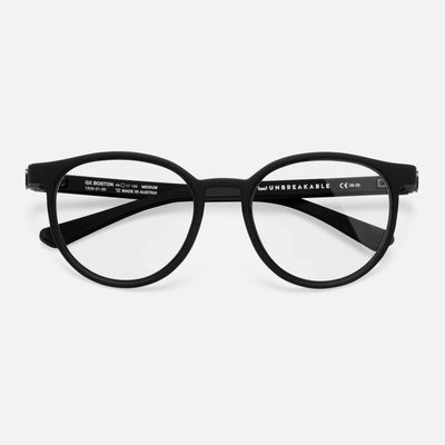 gloryfy GX Boston black matt Korrektionsbrille – Frontansicht