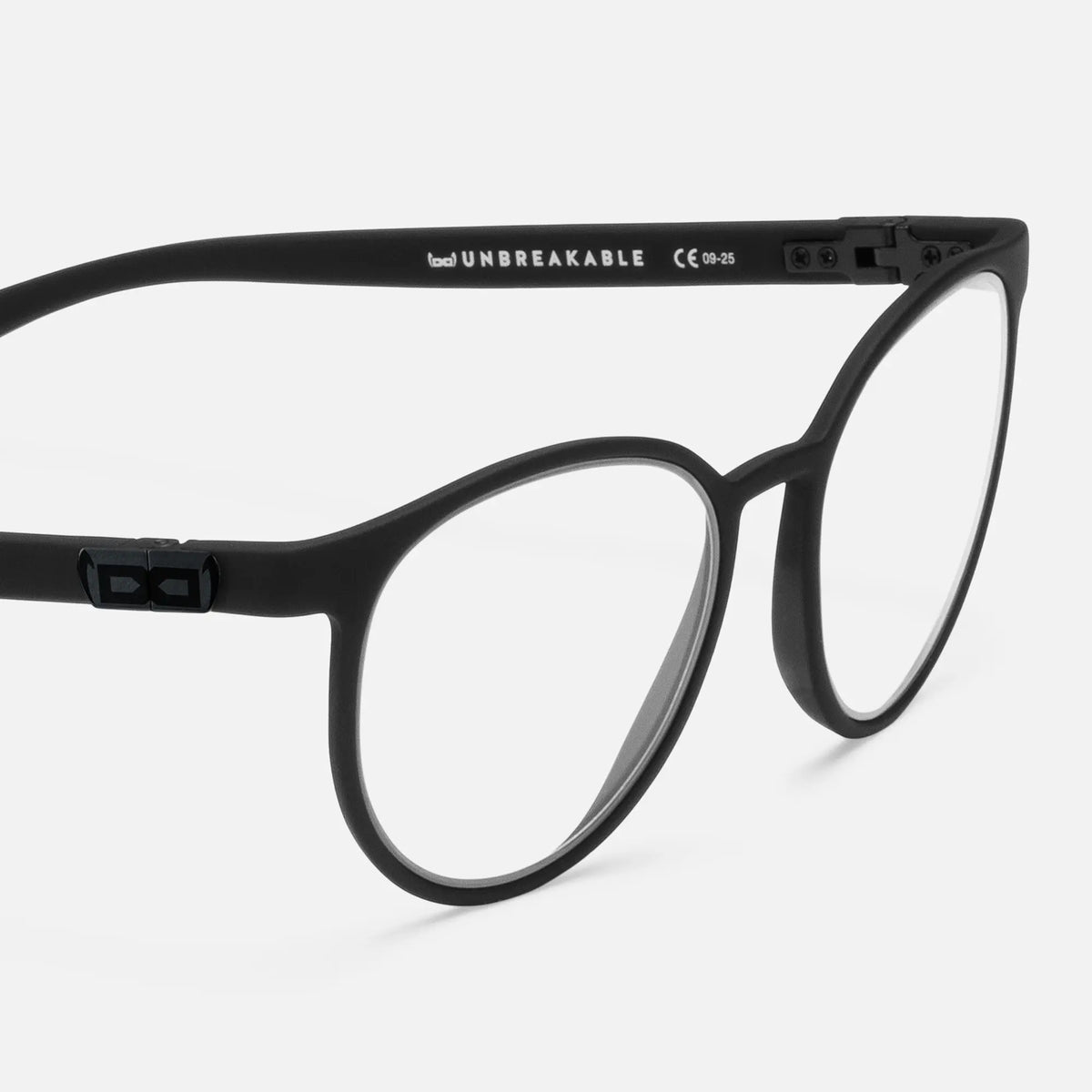 gloryfy GX Boston black matt Korrektionsbrille – Seitenansicht
