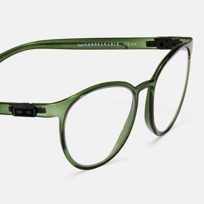 gloryfy GX Boston dark green Korrektionsbrille – Seitenansicht