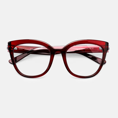gloryfy GX Sevilla bordeaux Korrektionsbrille – Frontansicht