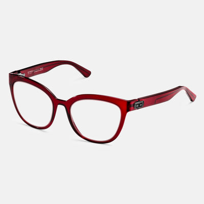 gloryfy GX Sevilla bordeaux Korrektionsbrille – Schrägansicht