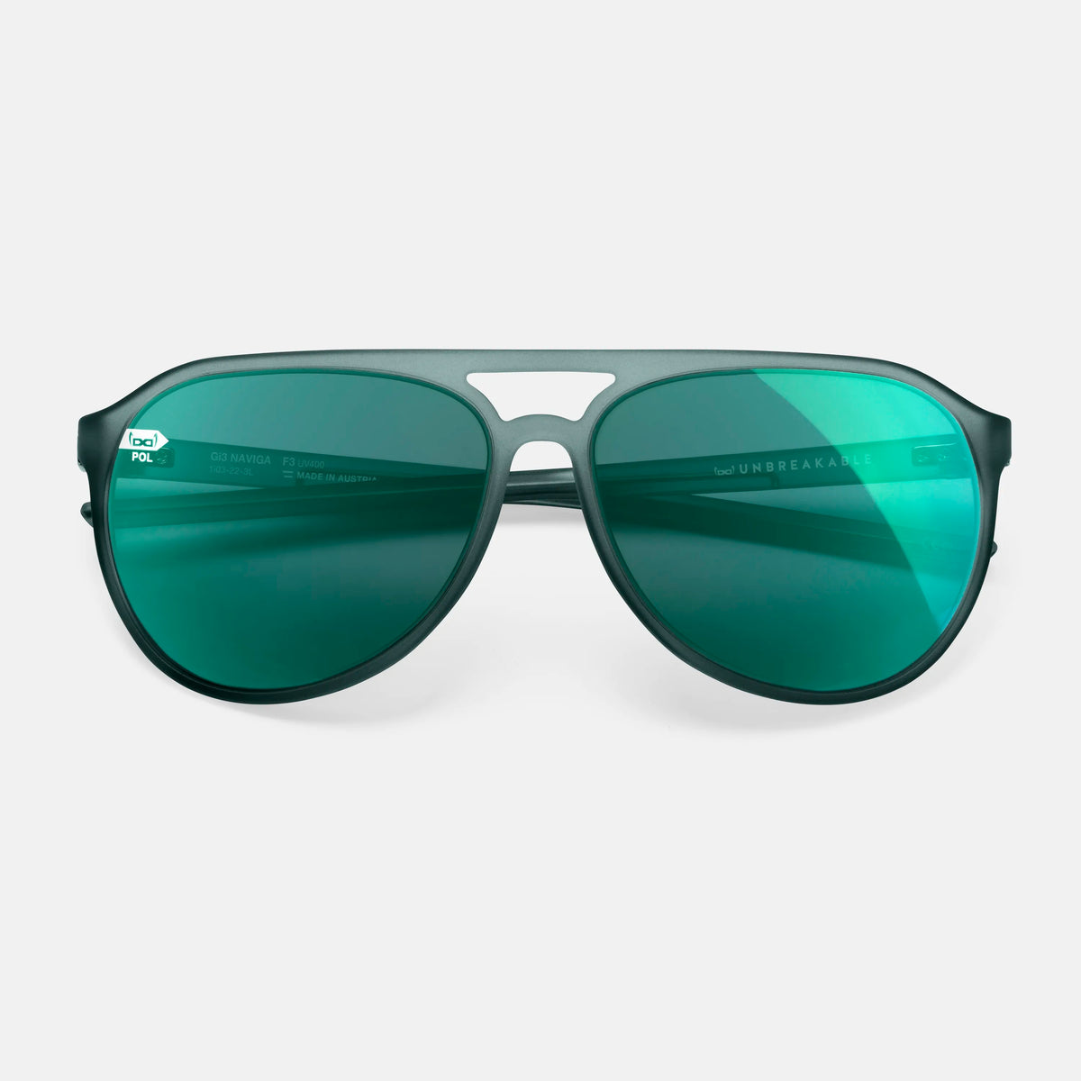 gloryfy Gi3 Navigator Sport river matt POL L Sonnenbrille – Frontansicht