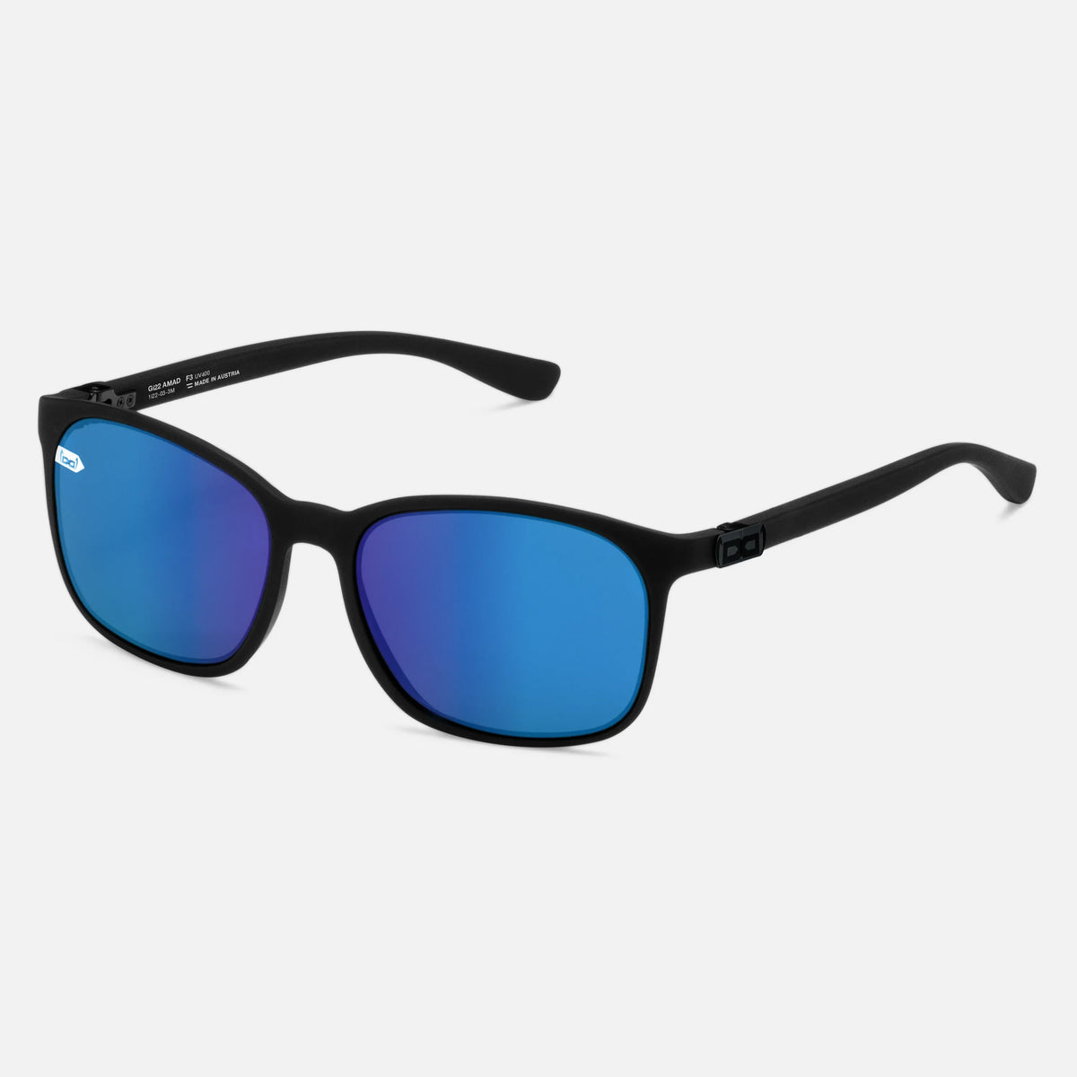 gloryfy Gi22 Amadeus black matt Sonnenbrille – Schrägansicht