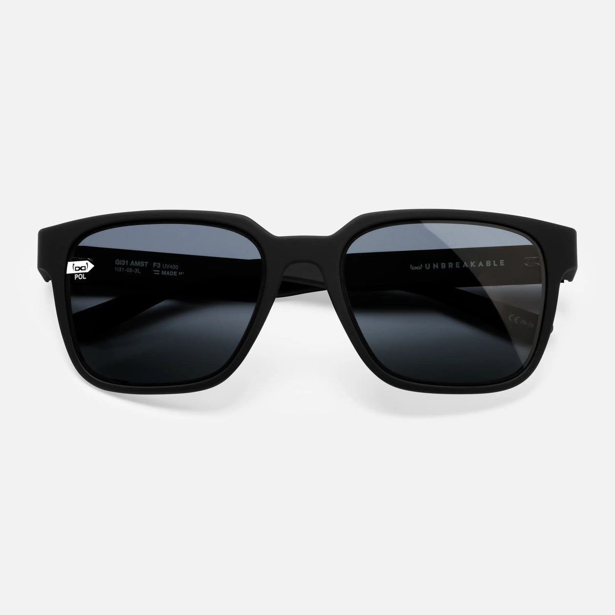 gloryfy Gi31 Amsterdam black in black POL Sonnenbrille – Frontansicht