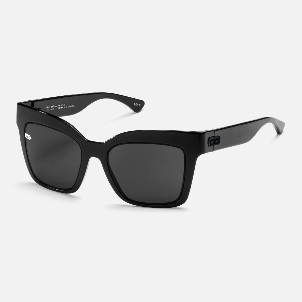 gloryfy Gi51 Siena black shiny Sonnenbrille – Schrägansicht