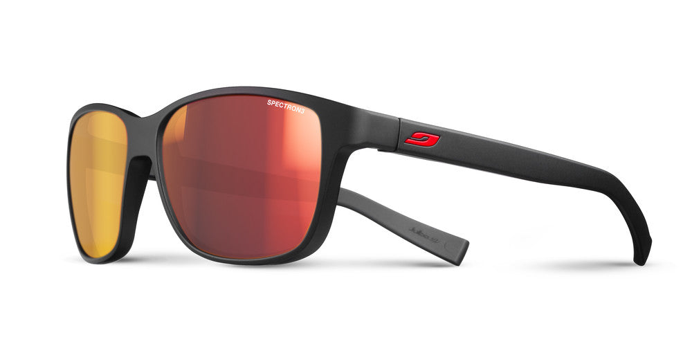 Julbo Powell Sportbrille – Schwarz / Rot – Spectron 3 – Frontansicht