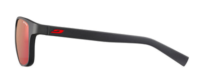 Julbo Powell Sportbrille – Schwarz / Rot – Spectron 3 – Seitenansicht