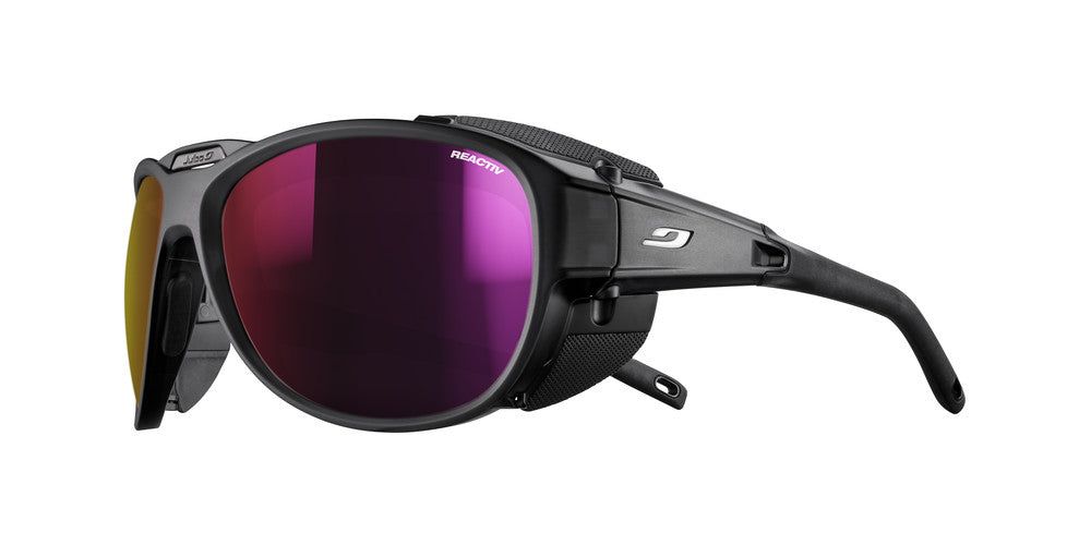 Julbo Explorer 2.0 Sportbrille – Schwarz – REACTIV 0-4 High Contrast – Frontansicht
