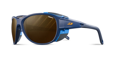 Julbo Explorer 2.0 Sportbrille – Dunkelblau / Blau – REACTIV 2-4 Polarized – Frontansicht