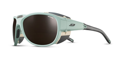 Julbo Explorer 2.0 Sportbrille – Grün / Dunkelgrau – REACTIV 2-4 Polarized – Frontansicht