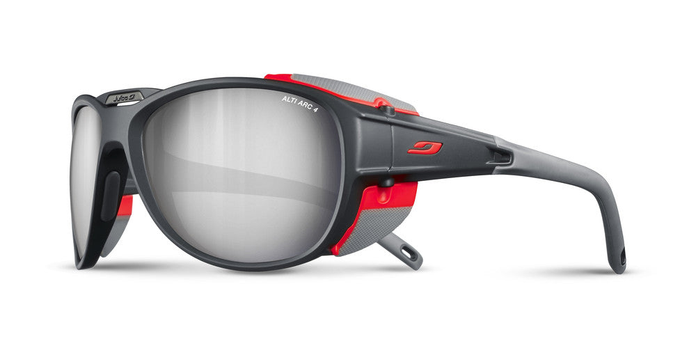 Julbo Explorer 2.0 Sportbrille – Dunkelgrau / Orange – Alti Arc 4 – Frontansicht