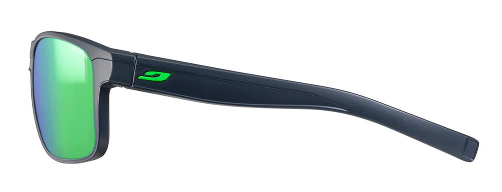 Julbo Renegade Sportbrille – Dunkelblau / Grün – Spectron 3 – Seitenansicht