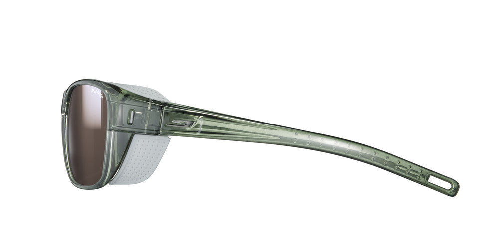 Julbo Camino Sportbrille – Grün / Hellgrau – Spectron 4 – Seitenansicht