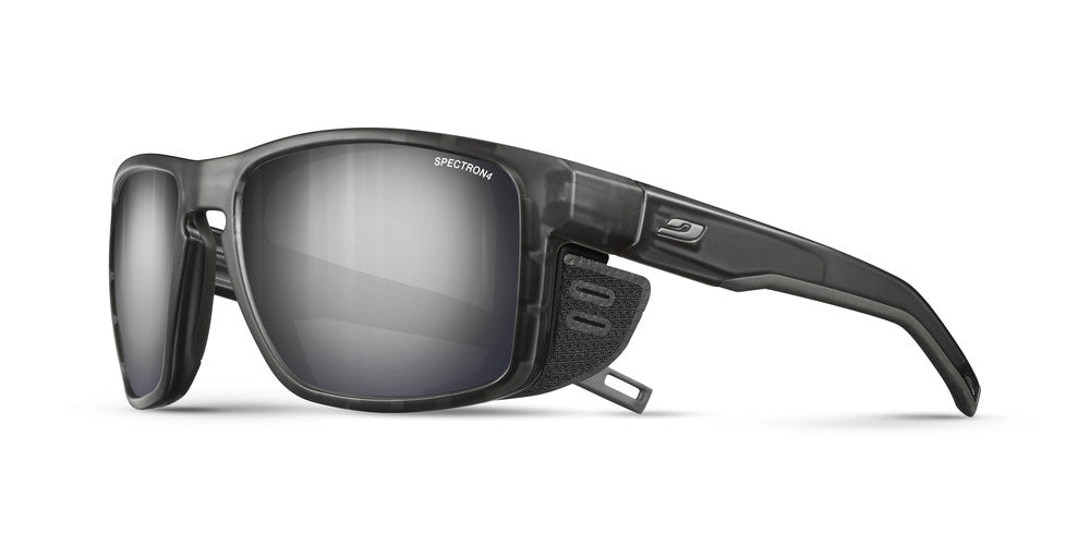 Julbo Shield Sportbrille – Schwarz / Schwarz – Spectron 4 – Frontansicht