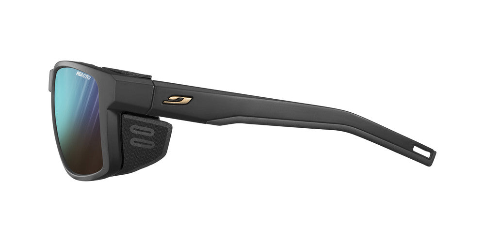 Julbo Shield Sportbrille – Schwarz / Schwarz – REACTIV 2-4 – Detailansicht