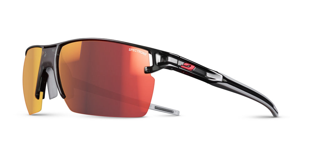 Julbo Outline Sportbrille – Schwarz / Rot – Spectron 3 – Frontansicht