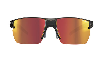 Julbo Outline Sportbrille – Schwarz / Rot – Spectron 3 – Detailansicht
