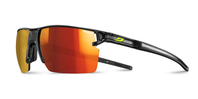 Julbo Outline Sportbrille – Schwarz / Gelb – REACTIV 1-3 Light Amplifier – Frontansicht