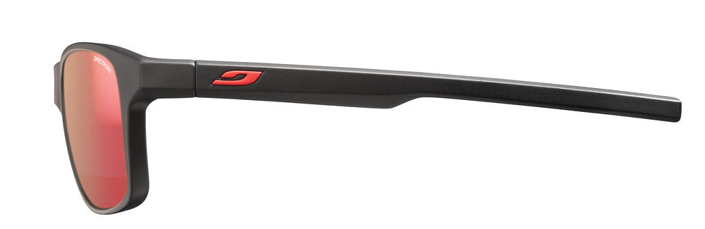 Julbo Cruiser Kinder-Sportbrille – Schwarz / Rot – Spectron 3 – Seitenansicht