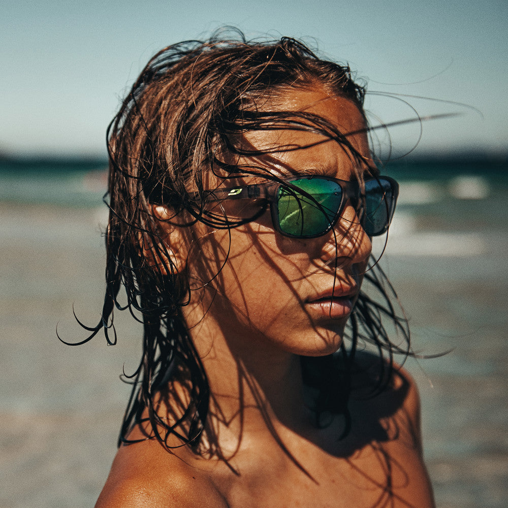 Julbo Cruiser Kinder-Sportbrille – Schwarz / Grün – Spectron 3 – Detailansicht