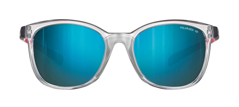 Julbo Spark Sportbrille – Kristall / Neonpink – Spectron HD 3 Polarized – Detailansicht