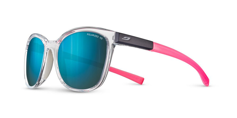 Julbo Spark Sportbrille – Kristall / Neonpink – Spectron HD 3 Polarized – Frontansicht