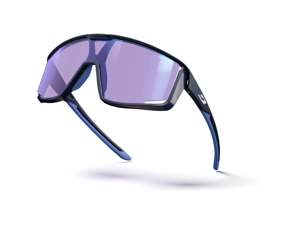 Julbo Fury Sportbrille – Dunkelblau / Blau – Spectron HD 1 – Seitenansicht