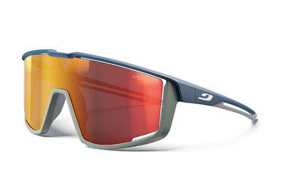 Julbo Fury Sportbrille – Dunkelblau / Grün – Spectron 3 – Frontansicht