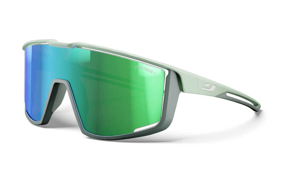 Julbo Fury Sportbrille – Olivgrün / Dunkelolivgrün – Spectron 3 – Frontansicht
